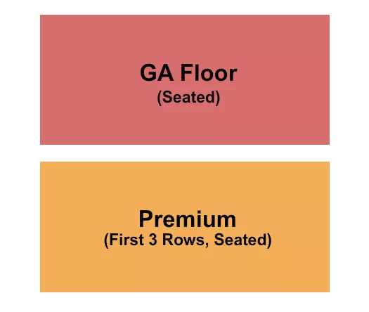 GA PREMIUM Seating Map Seating Chart