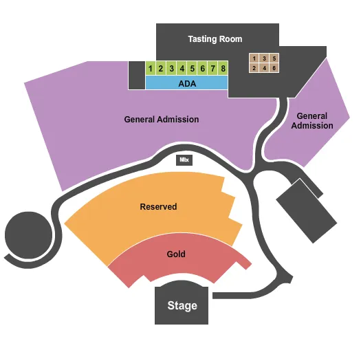 ENDSTAGE Seating Map Seating Chart