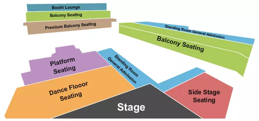 ENDSTAGE W DANCE FLOOR Seating Map Seating Chart