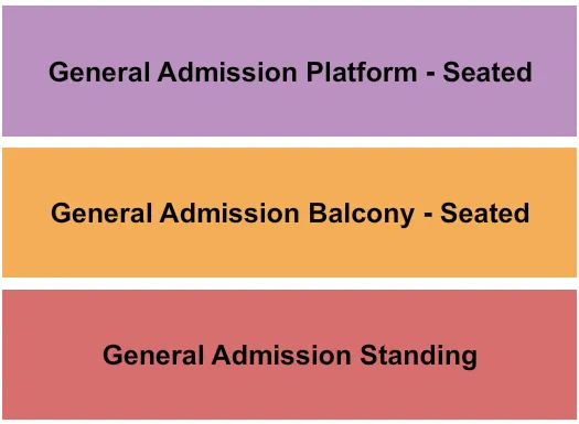 GA BALCONY PLATFORM Seating Map Seating Chart