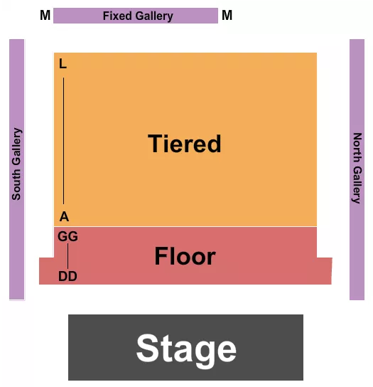 ENDSTAGE Seating Map Seating Chart