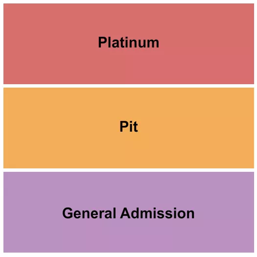 THE BACKYARD WACO PLATINUM PIT GA Seating Map Seating Chart