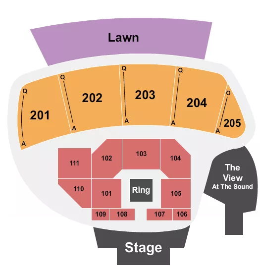 WRESTLING Seating Map Seating Chart
