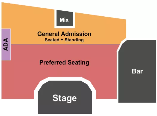 GA PREFERRED Seating Map Seating Chart