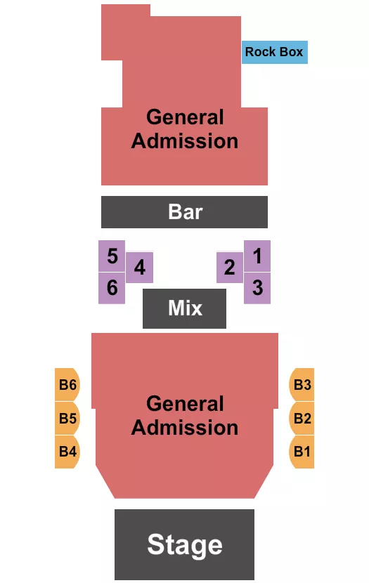 THE BLUE NOTE MO ENDSTAGE GAFLR GABALC TABLES Seating Map Seating Chart