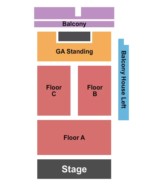 ENDSTAGE 3 Seating Map Seating Chart