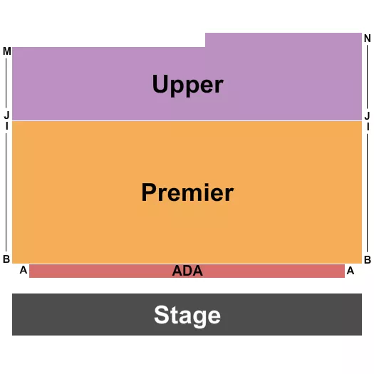 ENDSTAGE Seating Map Seating Chart