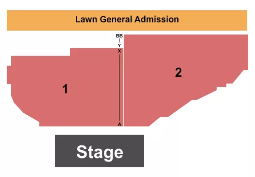 THE CAVERNS ABOVE GROUND AMPHITHEATER TN RESERVED Seating Map Seating Chart