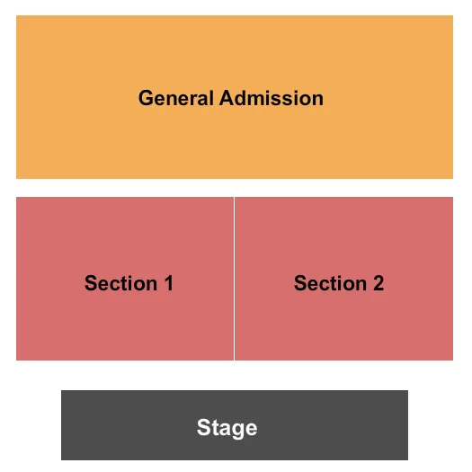 THE CAVERNS ABOVE GROUND AMPHITHEATER TN END STAGE Seating Map Seating Chart