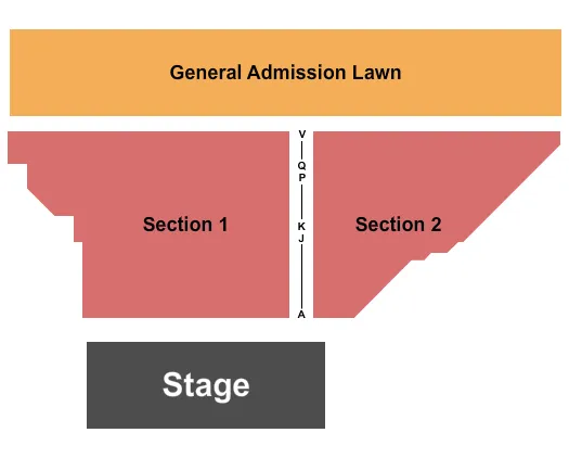 THE CAVERNS ABOVE GROUND AMPHITHEATER TN RESERVED GA Seating Map Seating Chart