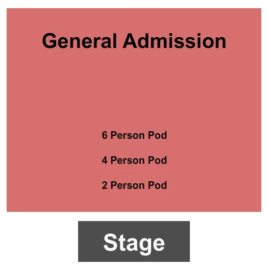 THE CAVERNS ABOVE GROUND AMPHITHEATER TN GA PODS 2 4 6 Seating Map Seating Chart