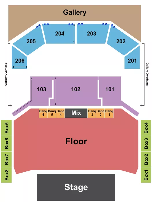 THE CHELSEA THE COSMOPOLITAN OF LAS VEGAS ENDSTAGE GA FLOOR Seating Map Seating Chart