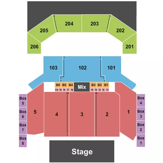 THE CHELSEA THE COSMOPOLITAN OF LAS VEGAS ENDSTAGE BOXES Seating Map Seating Chart