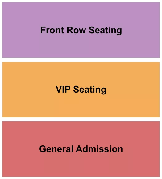 THE COMEDY ZONE CHARLOTTE GA VIP FRONT ROW Seating Map Seating Chart