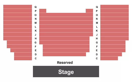 END STAGE Seating Map Seating Chart