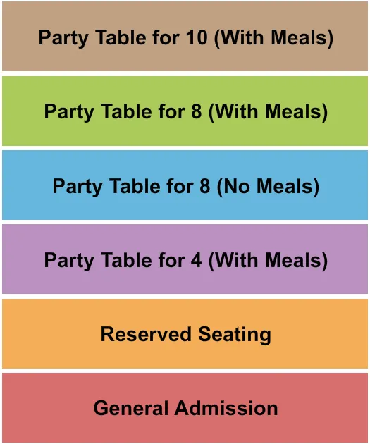 THE COYOTE STORE GAIL GA RESERVED TABLES Seating Map Seating Chart