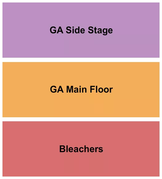 THE CRESCENT BALLROOM PHOENIX BLEACHERS GA FLOOR SIDE STAGE Seating Map Seating Chart