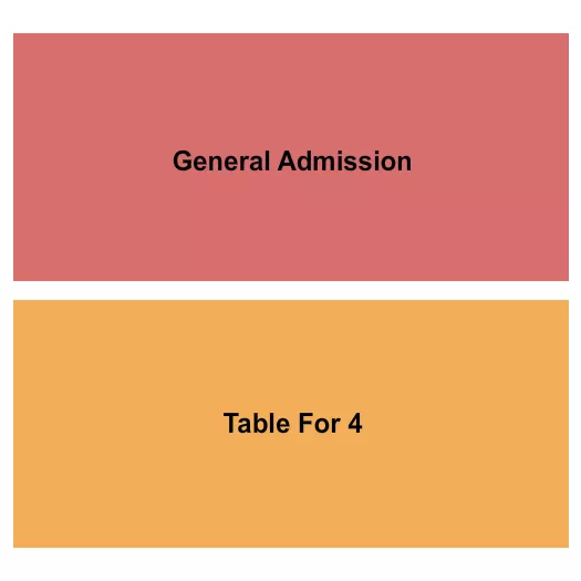 THE CRESCENT BALLROOM PHOENIX GA TABLE FOR 4 Seating Map Seating Chart