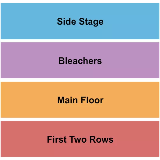 THE CRESCENT BALLROOM PHOENIX FIRST ROW FLOOR BLEACHERS SIDE STAGE Seating Map Seating Chart