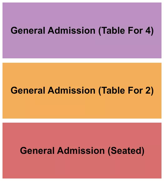 THE CRESCENT BALLROOM PHOENIX GA TABLE Seating Map Seating Chart