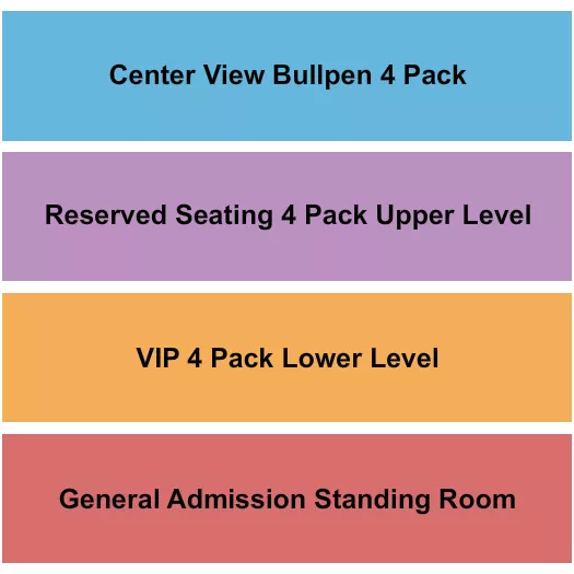 THE DIRTY BOURBON DANCE HALL SALOON GA RSVD CENTER Seating Map Seating Chart