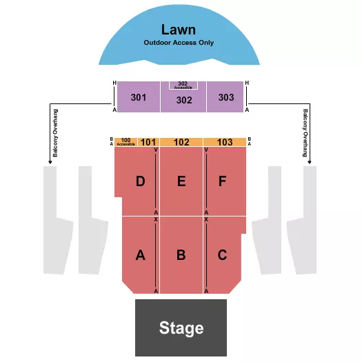 THE DOME VIRGINIA BEACH ENDSTAGE 2 Seating Map Seating Chart