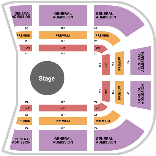 CIRCUS Seating Map Seating Chart