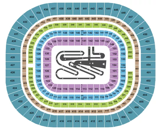 THE DOME AT AMERICAS CENTER SUPERMOTORCROSS Seating Map Seating Chart