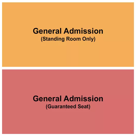 GA SEATED STANDING Seating Map Seating Chart