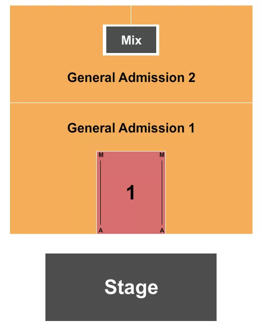 THE EVENT AT GRATON RESORT CASINO ENDSTAGE GA Seating Map Seating Chart