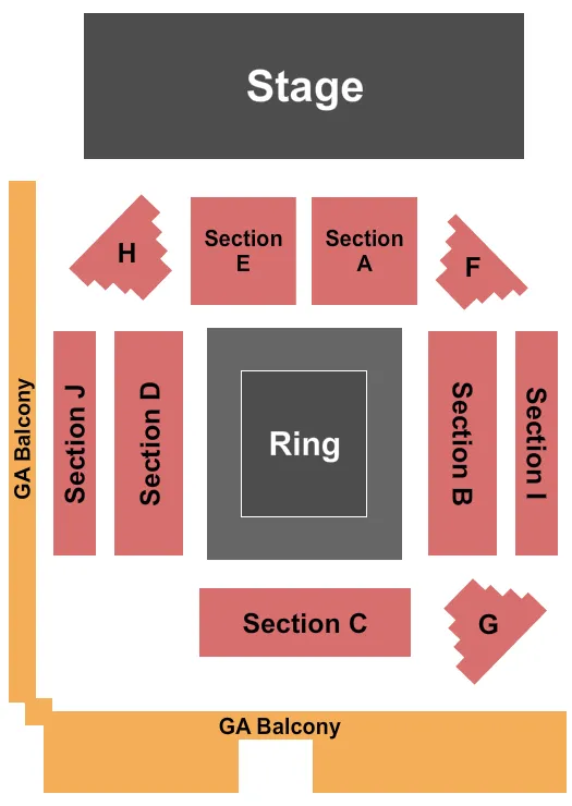 WRESTLING 2 Seating Map Seating Chart