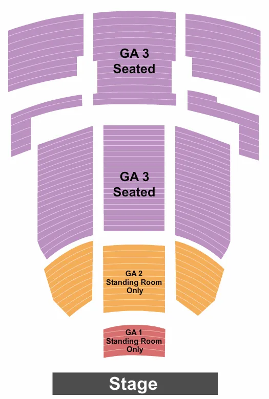 ALL GA Seating Map Seating Chart