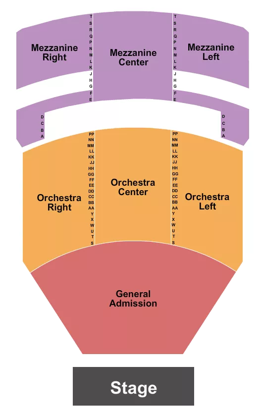 ENDSTAGE GA PIT Seating Map Seating Chart
