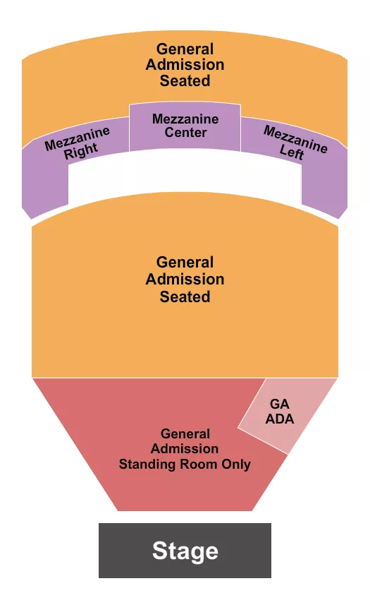 GA RESERVED MEZZ Seating Map Seating Chart