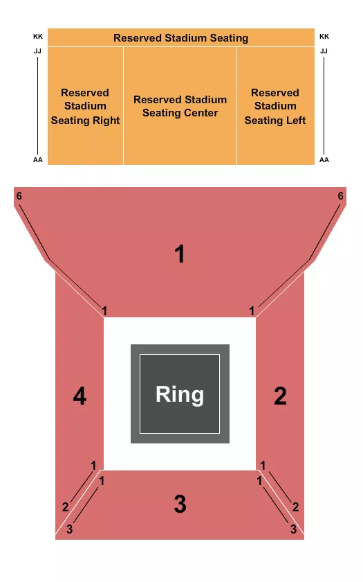 THE FILLMORE NEW ORLEANS BOXING Seating Map Seating Chart