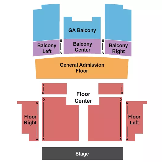 ENDSTAGE 3 Seating Map Seating Chart