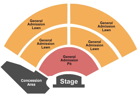 ENDSTAGE GA PIT GA LAWN Seating Map Seating Chart
