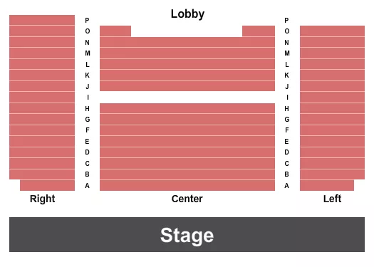 THE GRAND THEATER ME END STAGE Seating Map Seating Chart