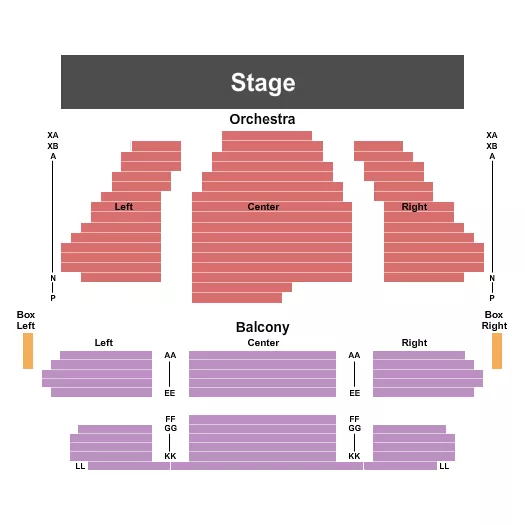 THE GRAND THEATRE LONDON END STAGE Seating Map Seating Chart