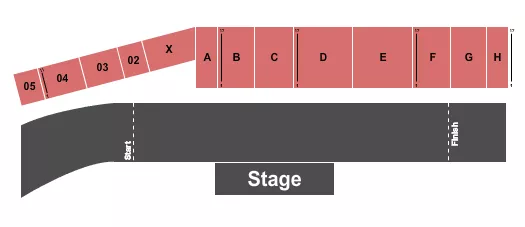 THE GRANDSTAND AT THE GREAT FREDERICK FAIR FREDERICK GRANDSTAND ONLY Seating Map Seating Chart