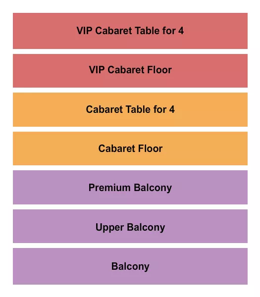 GA VIP BALCONY Seating Map Seating Chart