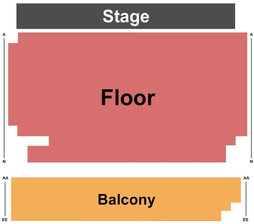 ENDSTAGE 2 Seating Map Seating Chart