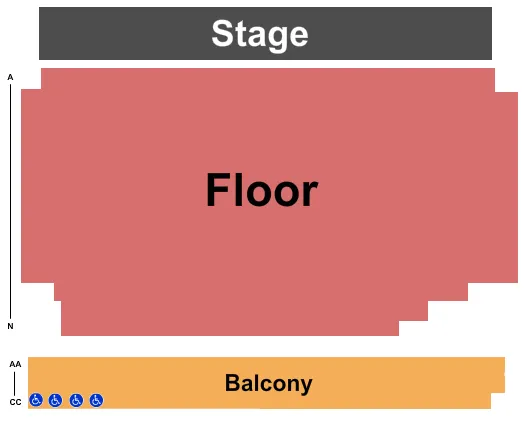 END STAGE Seating Map Seating Chart
