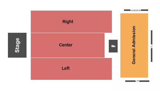 RESERVED GA Seating Map Seating Chart