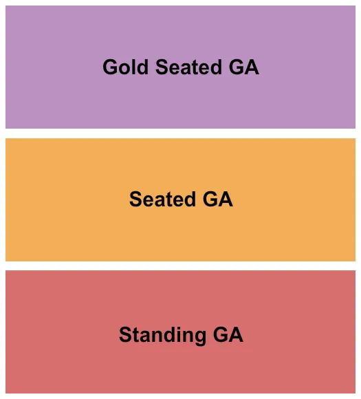 GOLD SEATED SEATED STANDING Seating Map Seating Chart