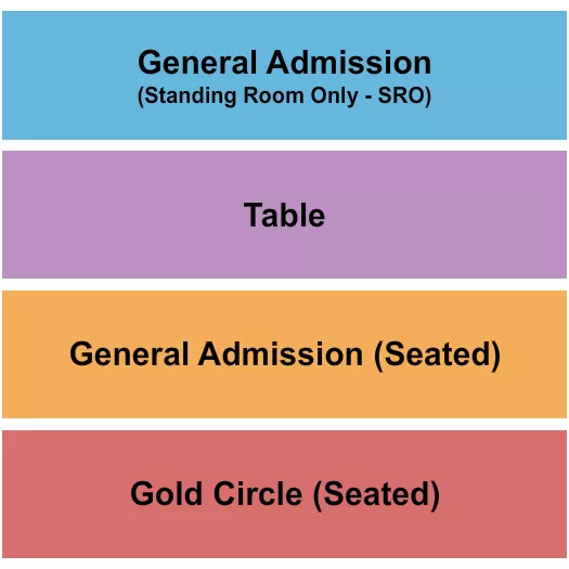 THE HAWTHORN ST LOUIS GA GC TABLE SRO Seating Map Seating Chart