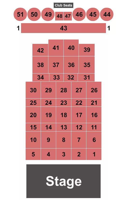 ENDSTAGE TABLES Seating Map Seating Chart