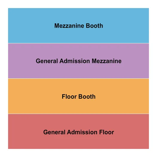 GA FLR BOOTHES MEZZ Seating Map Seating Chart