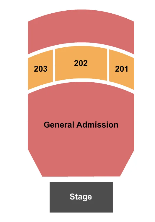 ENDSTAGE GA FLR GA BALC Seating Map Seating Chart