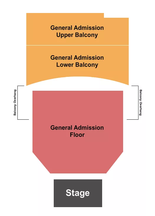 GA FLR LOW BALC UP BALC Seating Map Seating Chart